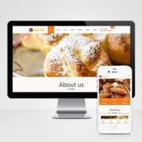 (PC+WAP)蛋糕店面包糕点食品类企业网站模板