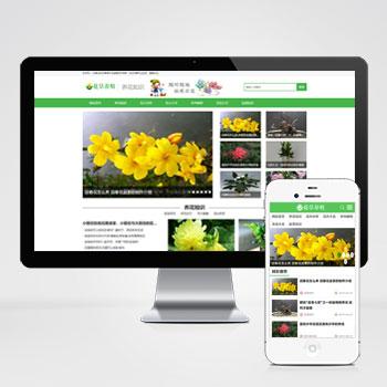 (PC+手机版)花卉植物盆景种植资讯文章网站源码