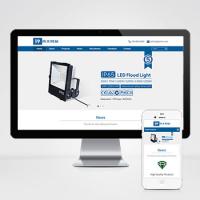 (自适应手机版)html5响应式灯光照明灯具类外贸网站源码模板